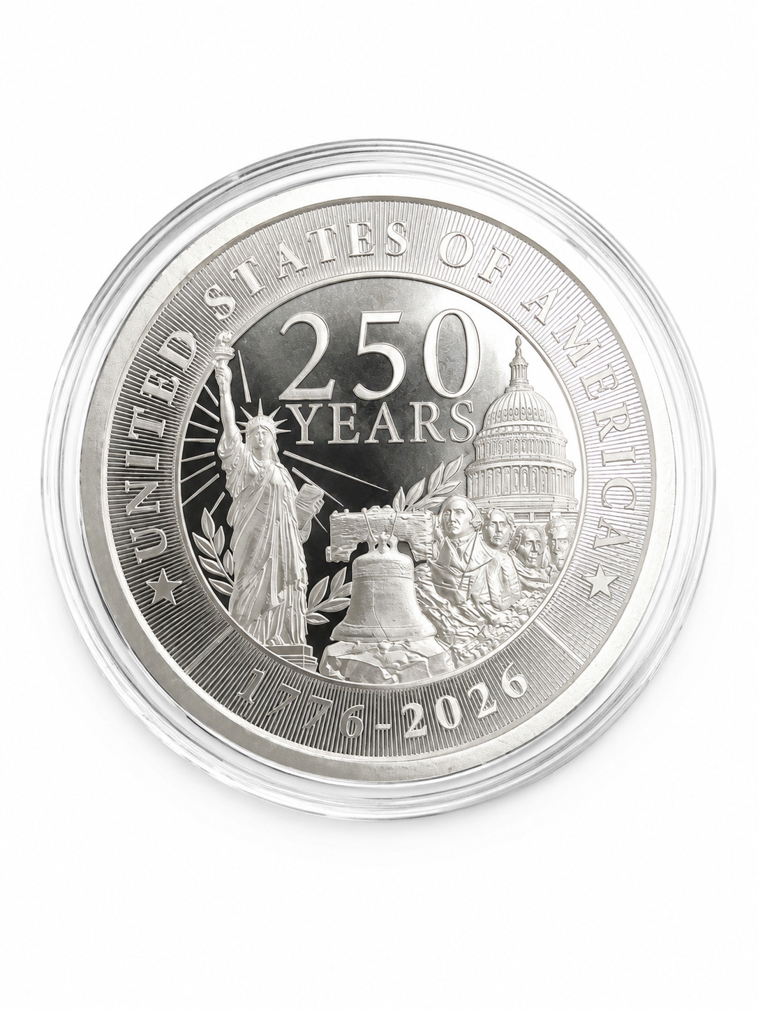 1 OZ SILVER ROUND 250TH ANNIVERSARY