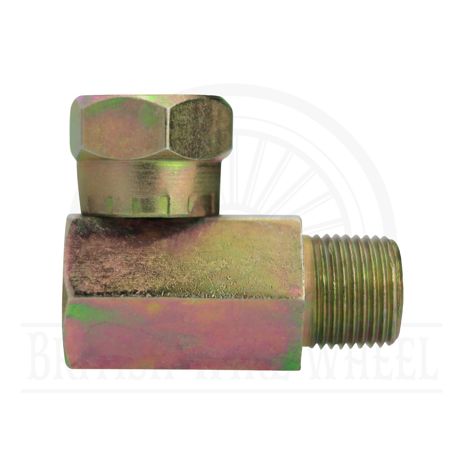 3/8" NPTF Male x 3/8" NPSM Female Swivel 90 Degree Elbow, 1501-06-06, 1 pc