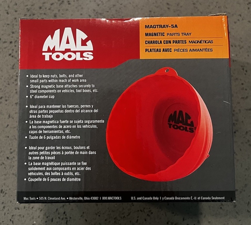 MAC Tools Magnetic Parts Tray Red