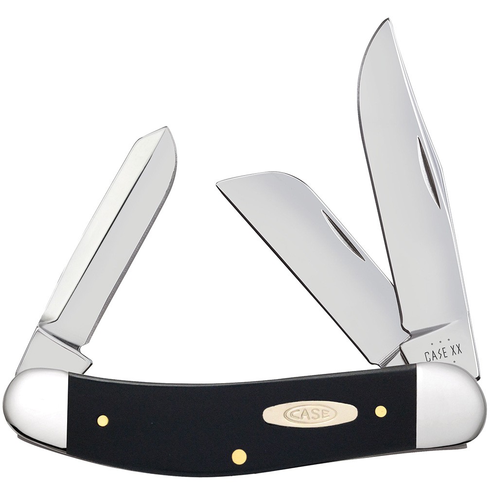 CASE XX KNIVES BLACK SYNTHETIC SOWBELLY TB2339 SS (22574) POCKET KNIFE