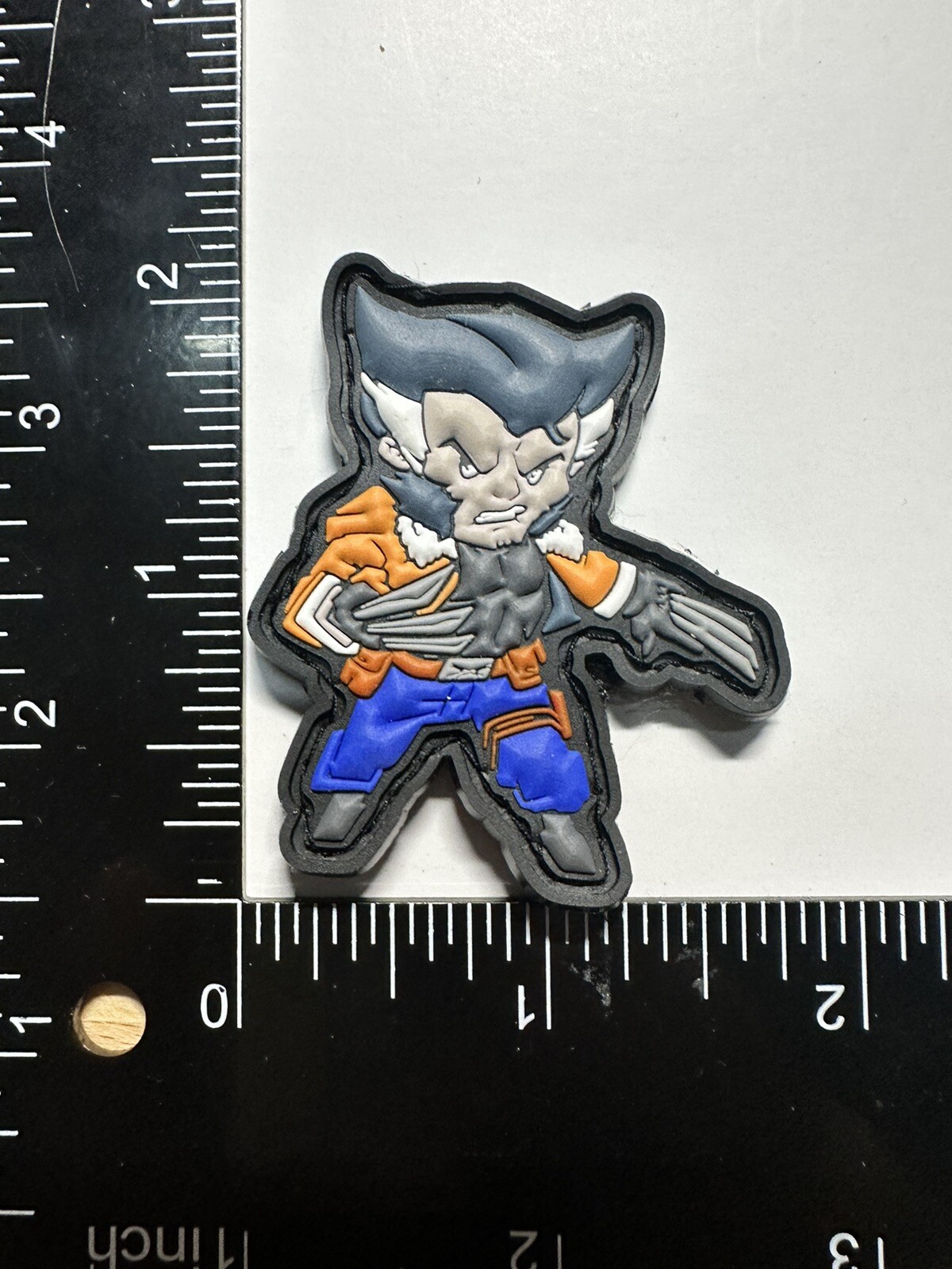 Wolverine logan marvel xmen pvc rubber morale ranger eye patch Edc