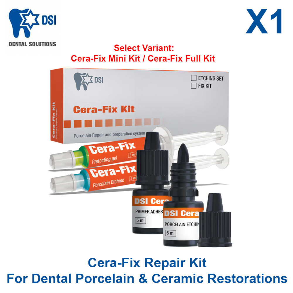 Dental DSI Cera-Fix Repair Kit For Dental Porcelain & Ceramic Restorations