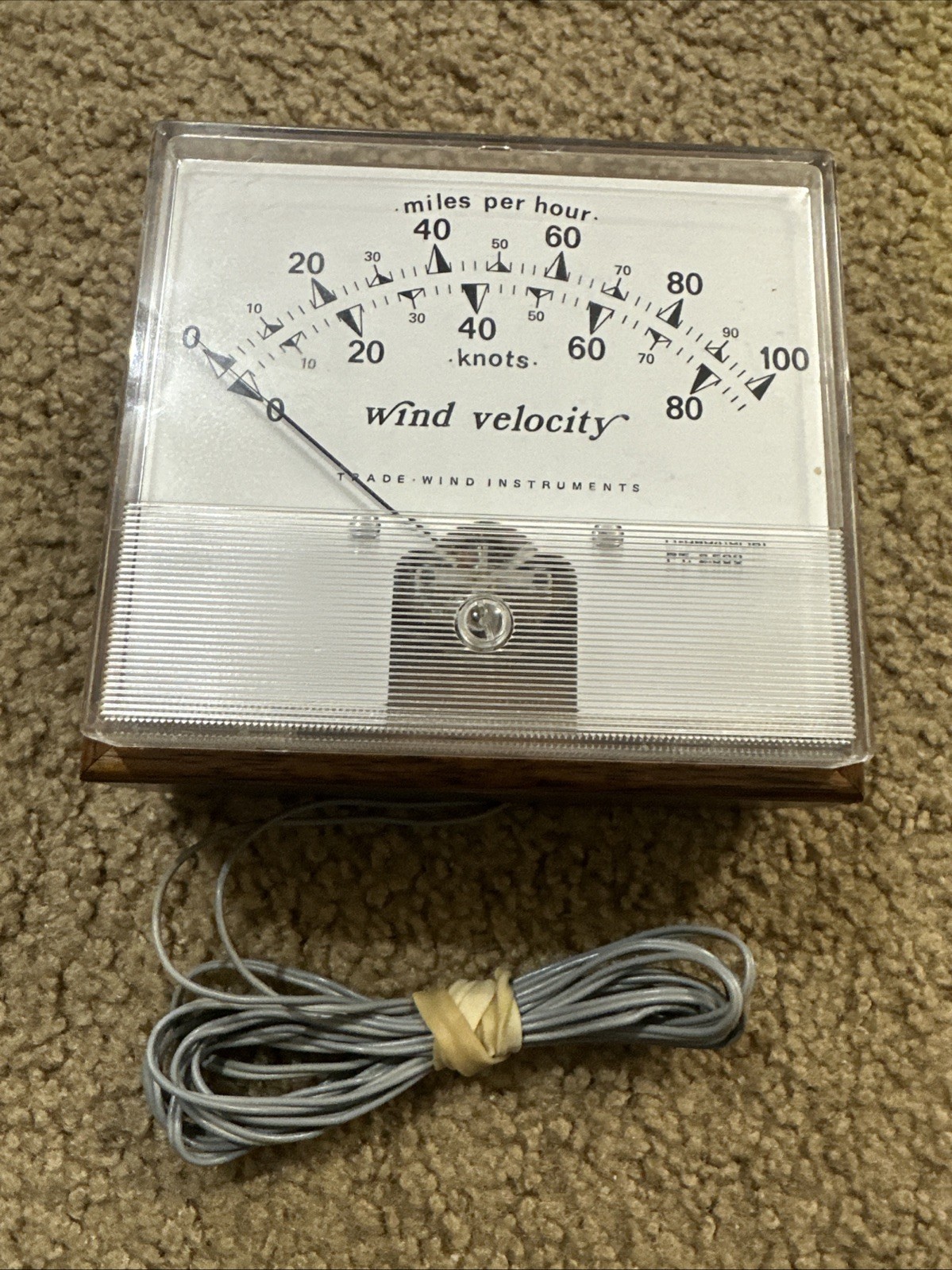 Trade Wind Instruments Wind Velocity Gague Anemometers Model A-1