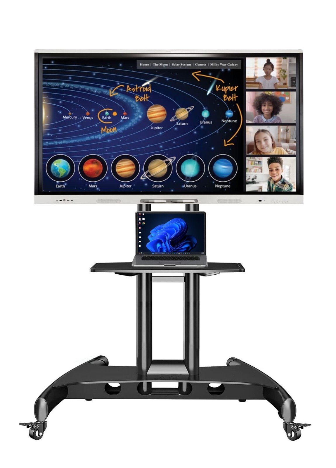 Mobile SMART Board MX065 Touchscreen Interactive Whiteboard Display for School