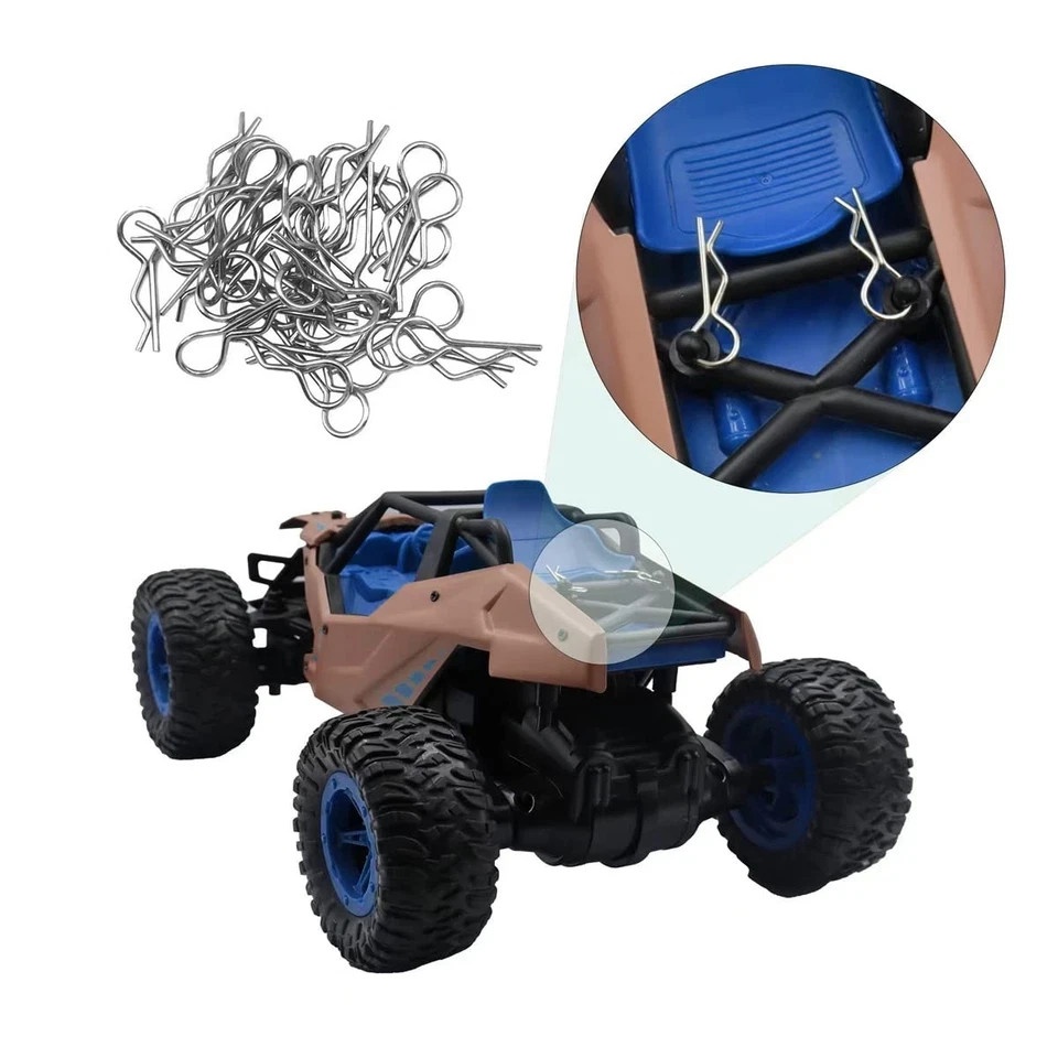 180pcs Universal RC Body Clips Car Clips Steel R Clips Stainless Steel for All 1