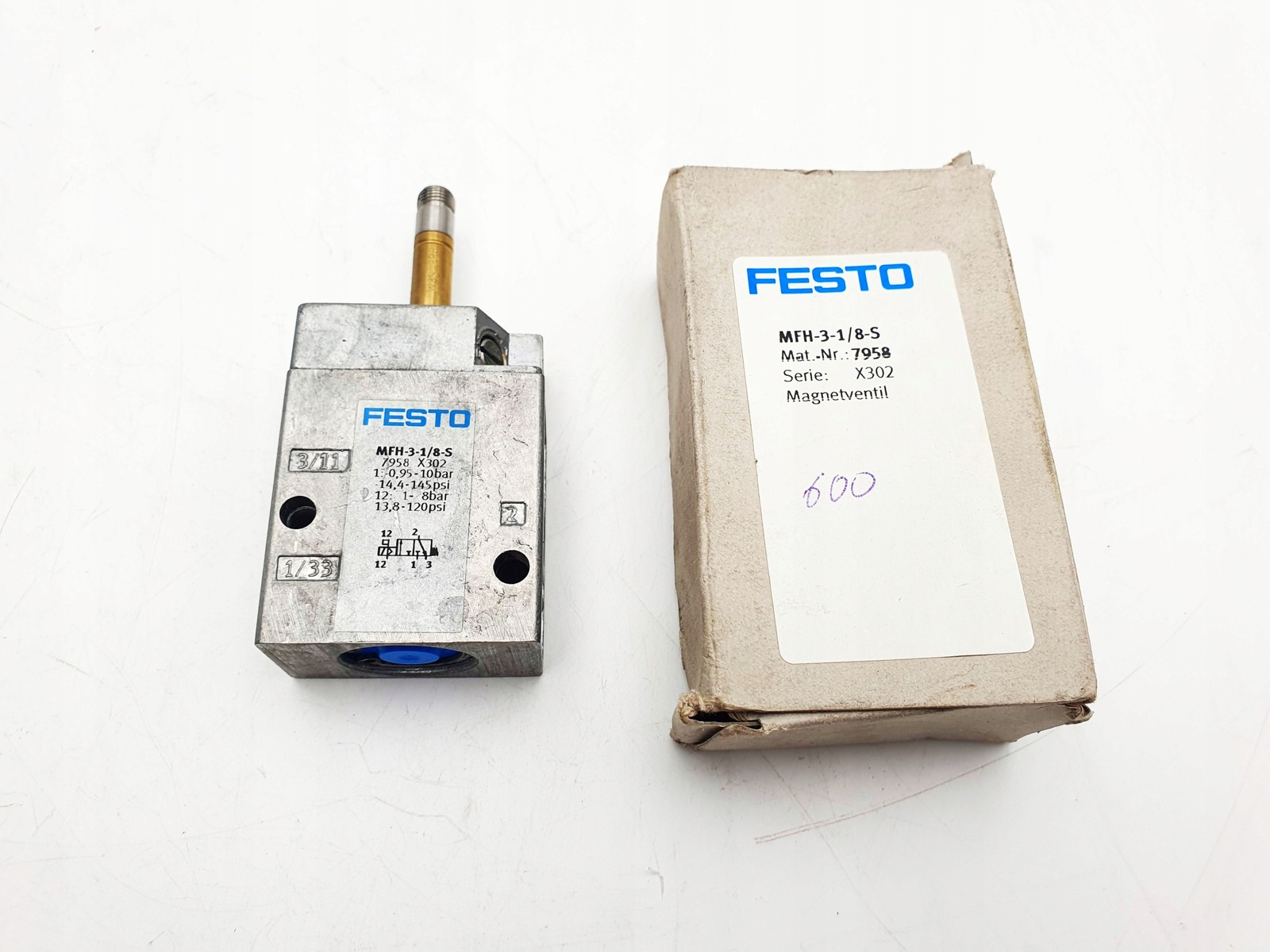 SOLENOID VALVE FESTO MFH-3-1/8-S