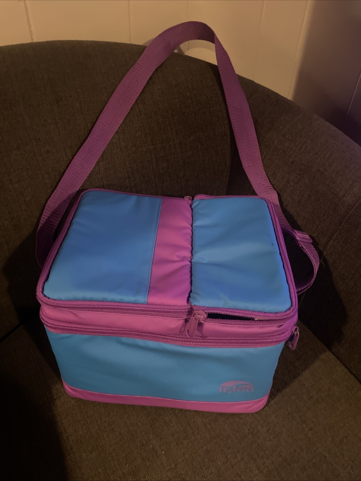 Igloo Collapsible And Cool Lunch Bag Cooler, Separate Snack And Sandwich Mint