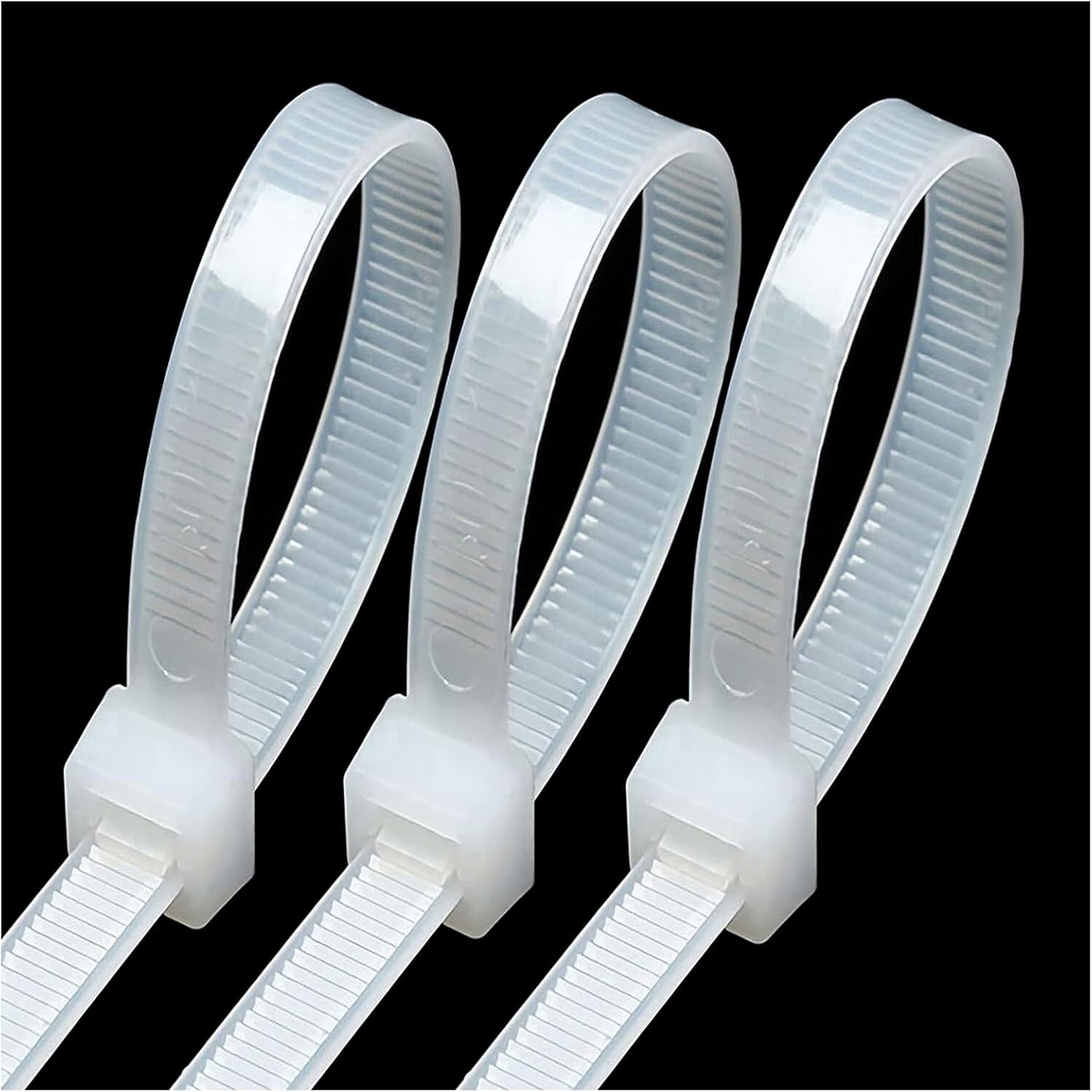 White Zip Ties Heavy Duty 22 Inch 120lb Extra Large Cable Tie Wraps Long Plas...