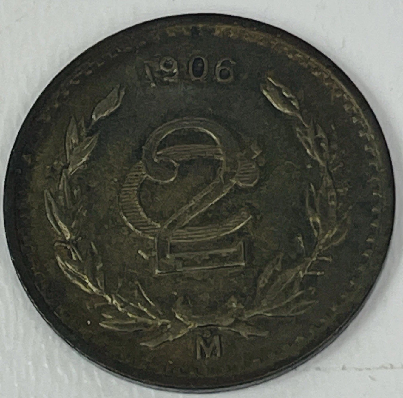 Mexico 2 Centavos 1906 Mo Bu Bronze Coin Mexico City Mint
