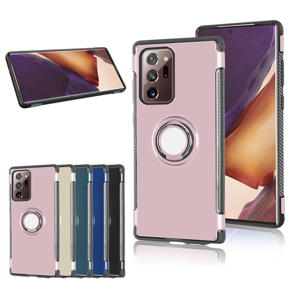 For Samsung Note 20 6.7" Note 20 Ultra Cover With Ring Holder Dual Layers Case