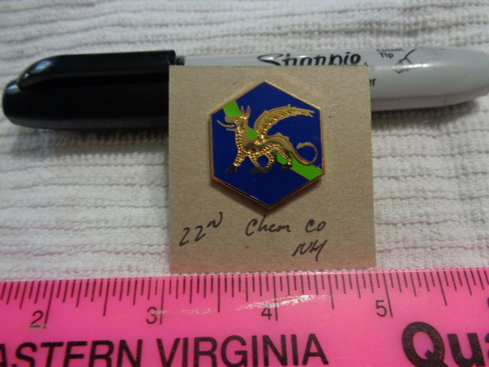 22nd Chemical Company NH Unit Crest, DI, DUI (DRAW#7)