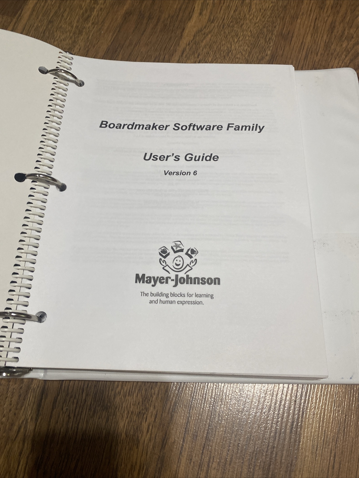 Boardmaker Plus Software Family Users Guide Version 6 - Users Guide ONLY
