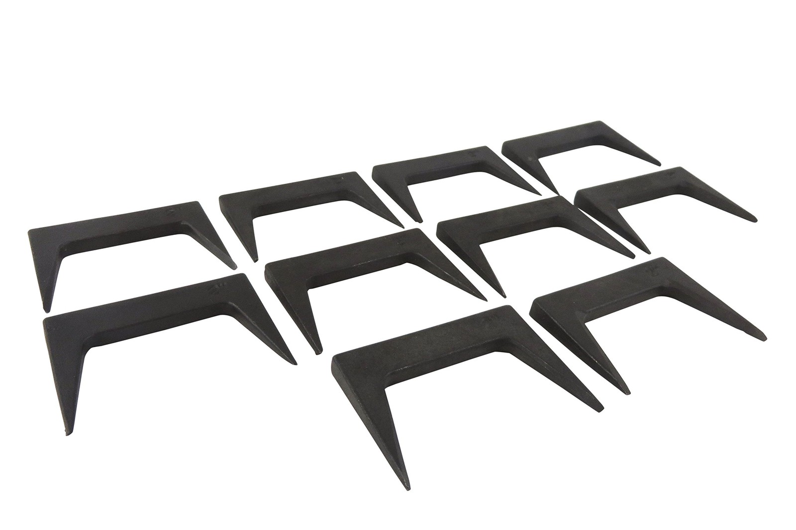 500031 Pack of 10 Each 1-1/2 Inch Pinch Dogs with Square Back and Tapered Legs