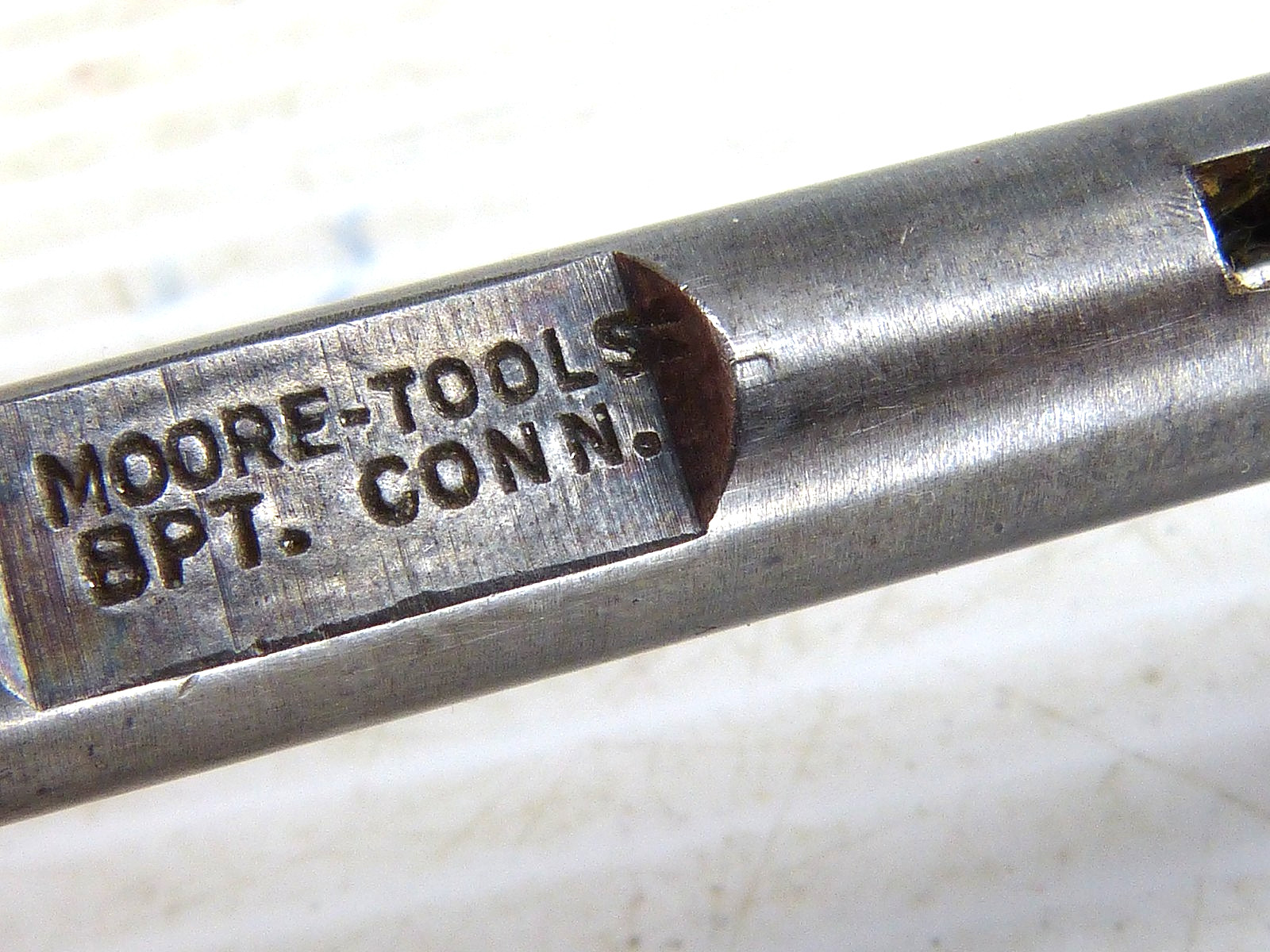 Moore Tools Dog Leg Indicator Holder Estate Find ! #2