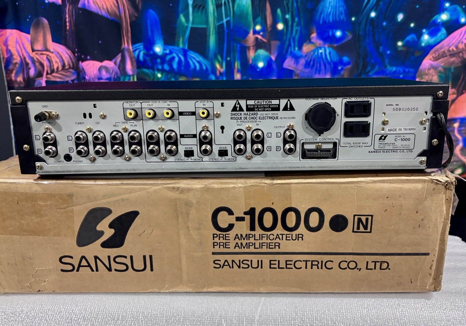Sansui C-1000 Preamplifier Never Opened Except To Take Pics & Test Time Capsule