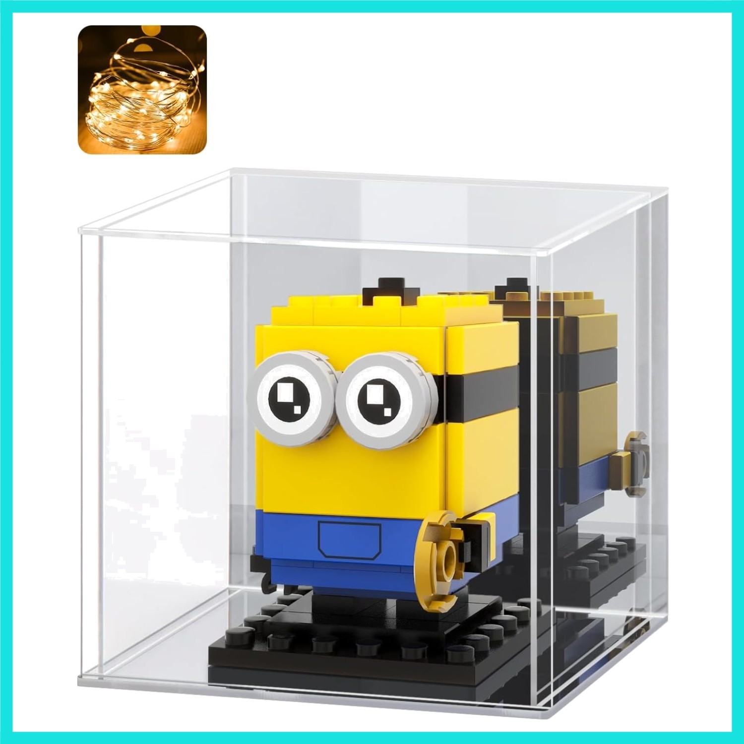 Acrylic Display Case for Collectibles – Clear Display Box with Mirrored Back ...