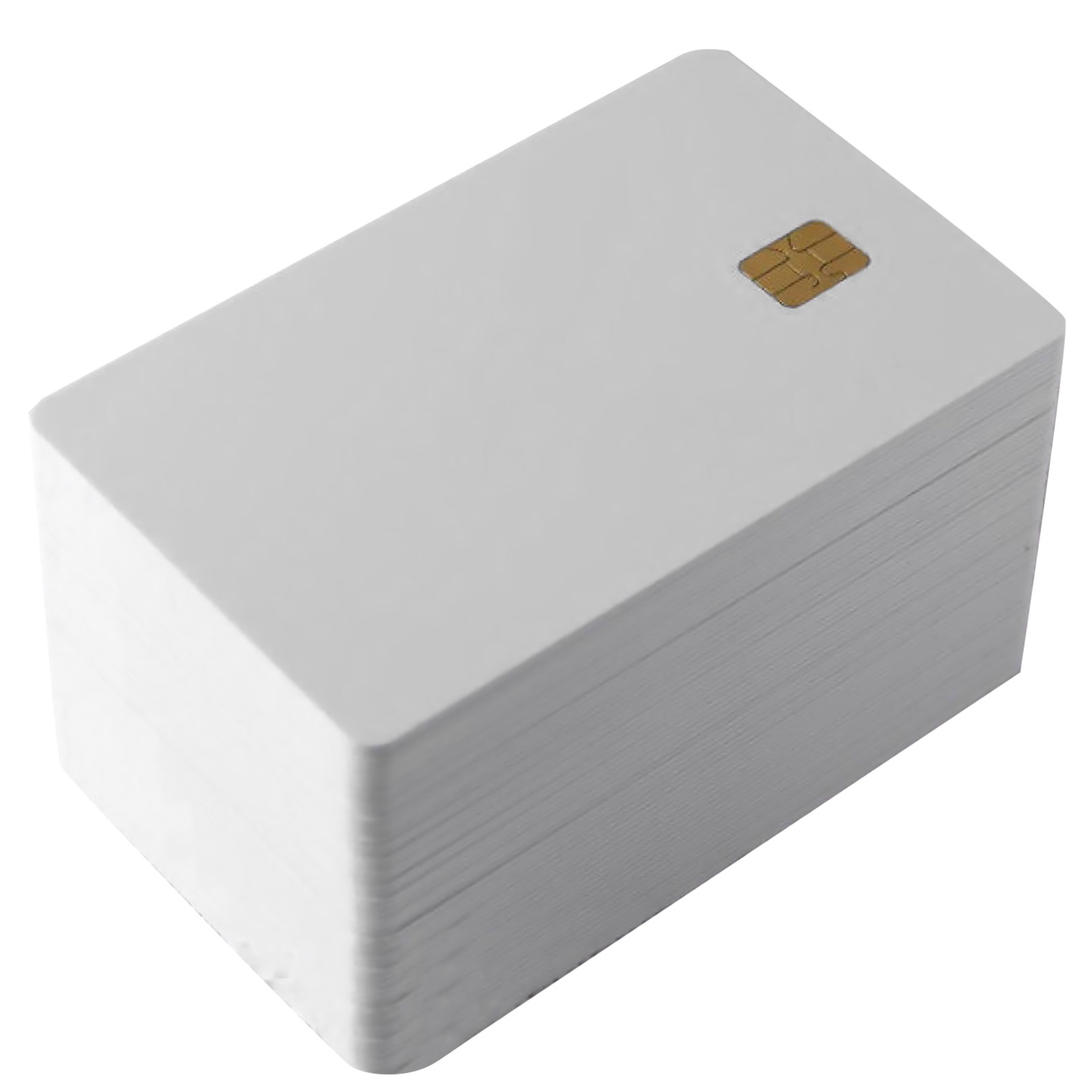 50Pcs ISO7816 Contact SLE 4442 Chip PVC Smart White IC Cards For Rental f