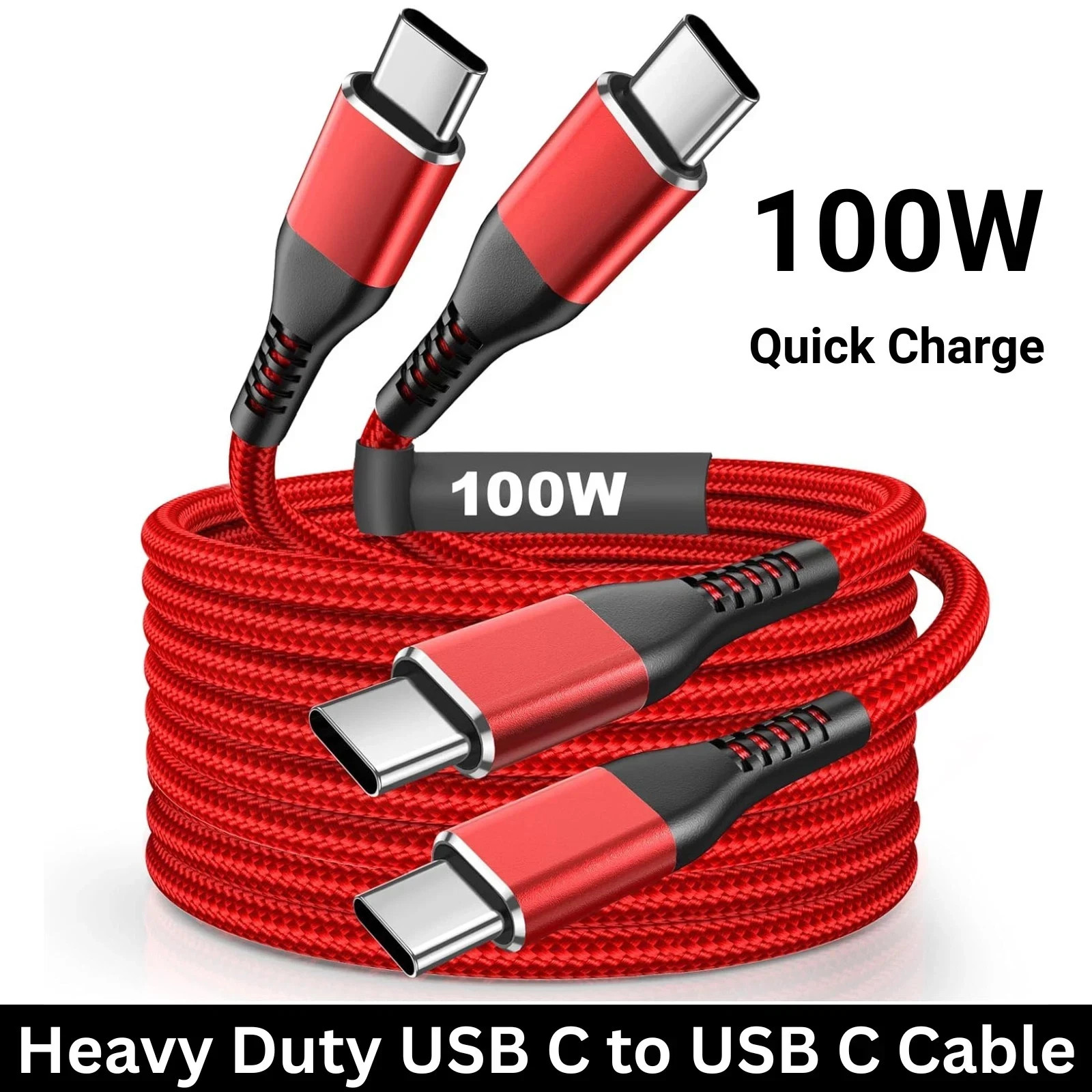 For Samsung Galaxy S25 S24 S23 S22 S21 USB Type C to C Super Fast Charger Cable