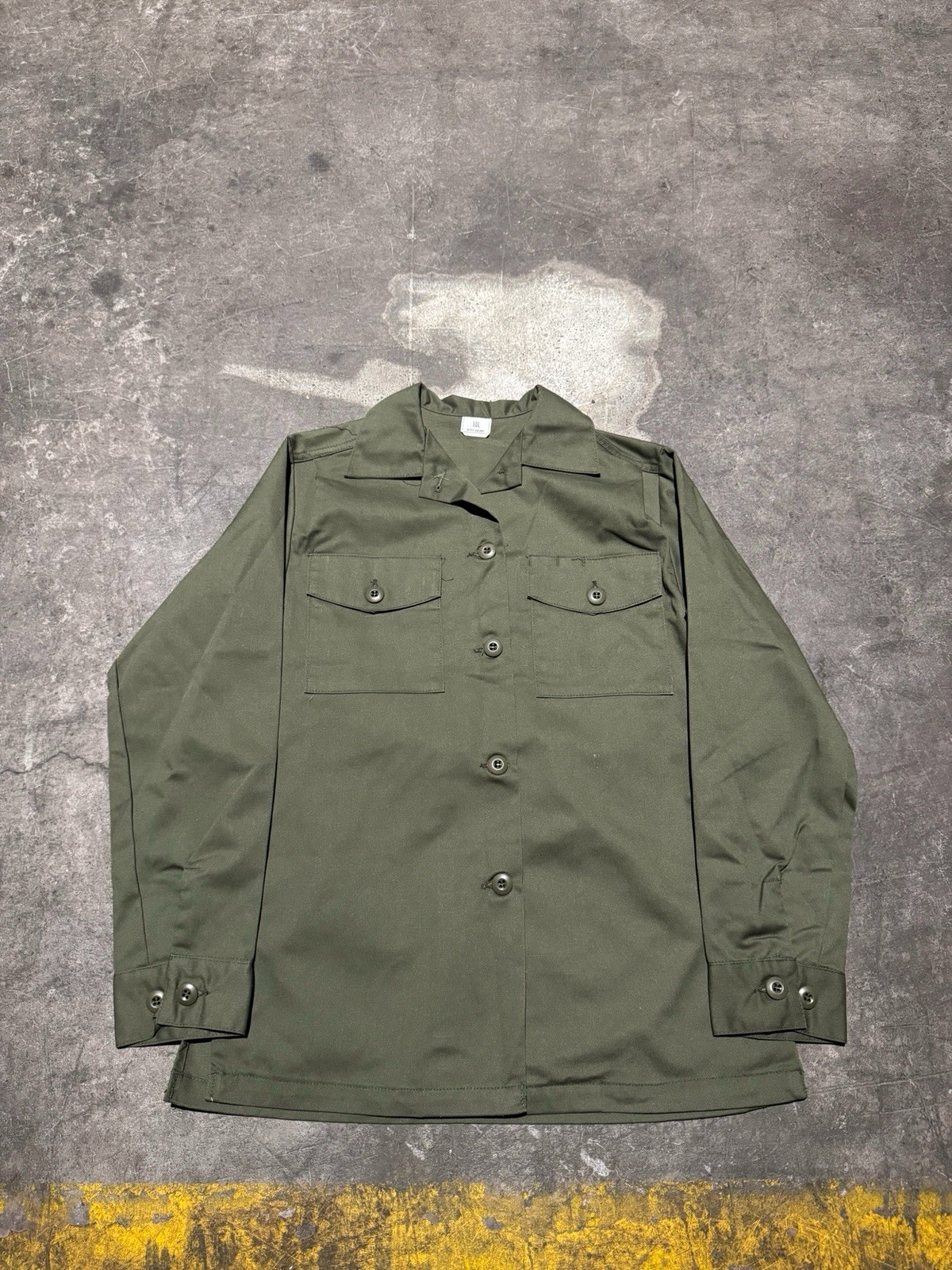 Vintage US Military Shirt Womens Green OG-507 Durable Press Utility Army
