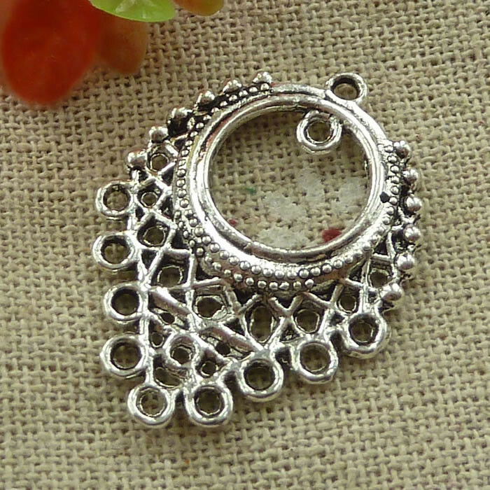 Free Ship 56 pcs tibetan silver earring connectors 33x25mm L-3126