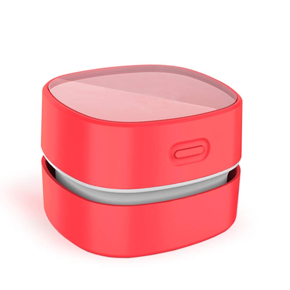 ODISTAR Desktop Vacuum Cleaner,Mini Table dust Sweeper Energy Saving,High Red