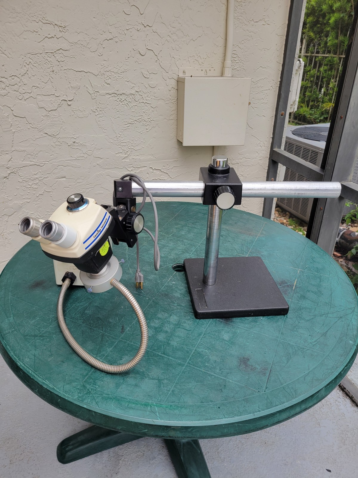 Bausch & Lomb StereoZoom 5 Microscope w/ Bausch Heavy Duty Boom Stand