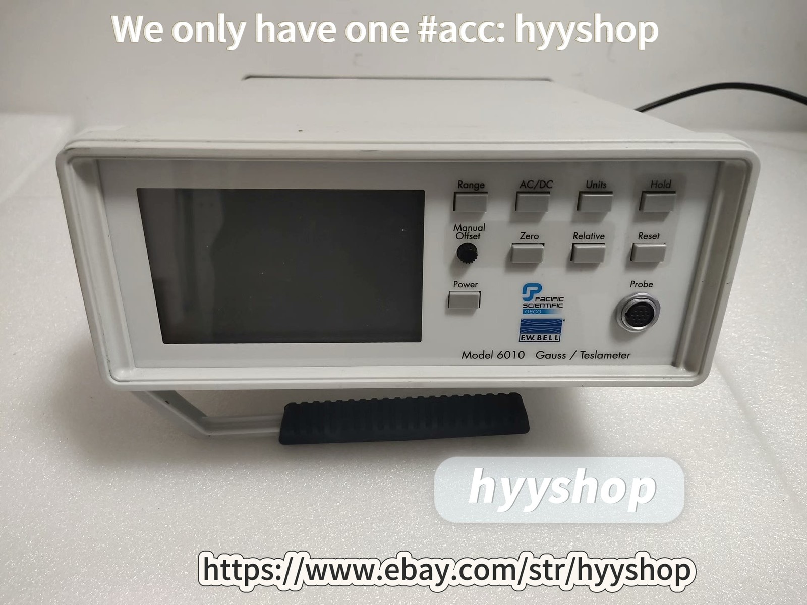 1PCS  F.W.BELL Sypris Model 6010 Gauss Teslameter*IW/hyy