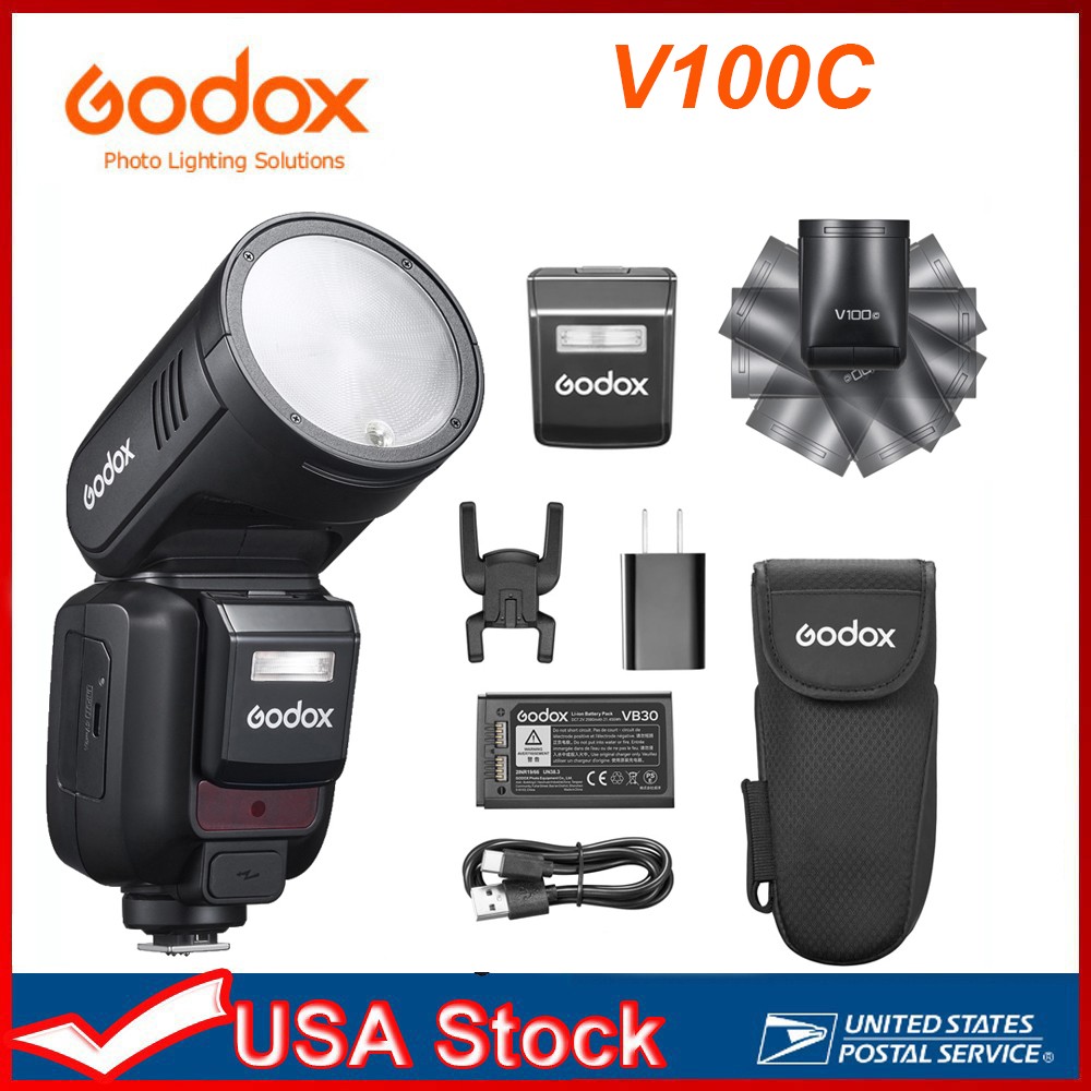 GODOX V100 C GODOX Flash for Canon, Global Shutter,Touchscreen Control,100W TTL