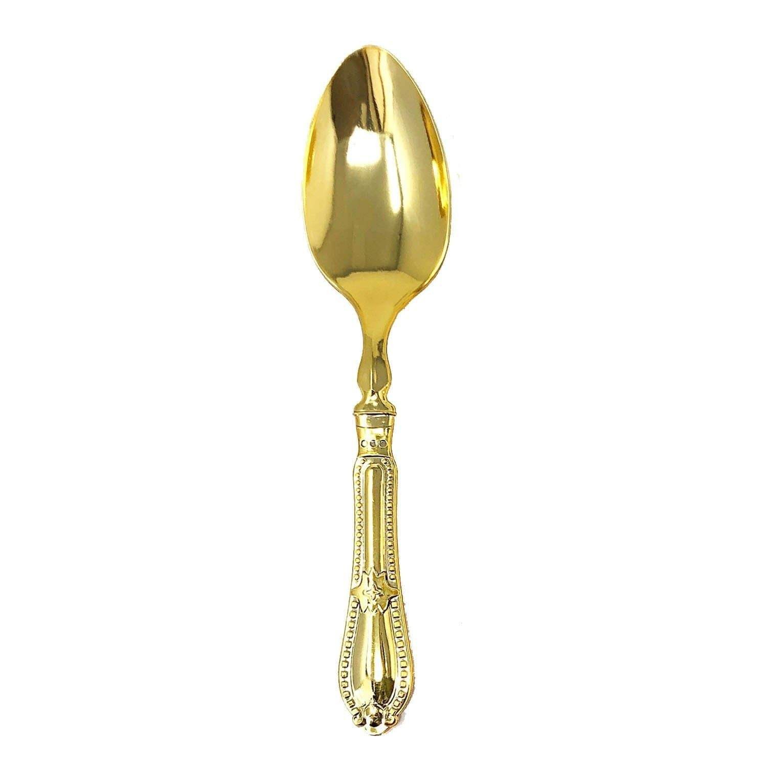 Luxury Baroque Collection Gold Spoons 12 Pack