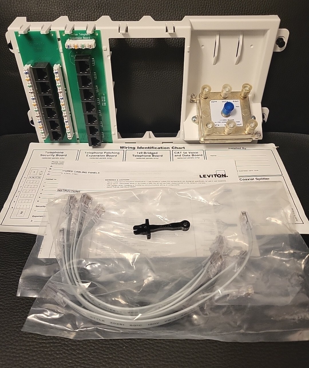LEVITON 47606-BNP BASIC HOME NETWORKING PLUS PANEL 2GHZ DISTRIBUTION MODULE
