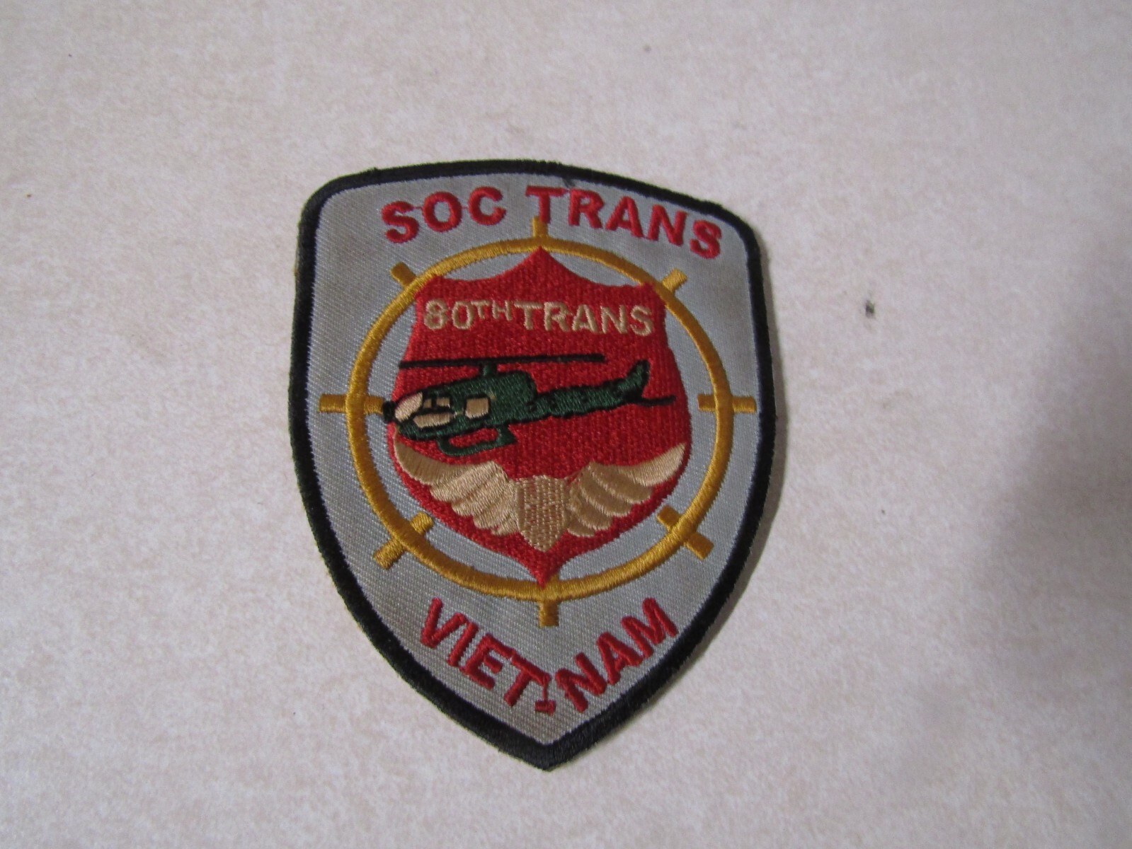 MILITARY PATCH OLD VIETNAM ERA SOC TRANS 80TH TRANSPORTATION CO VIET-NAM