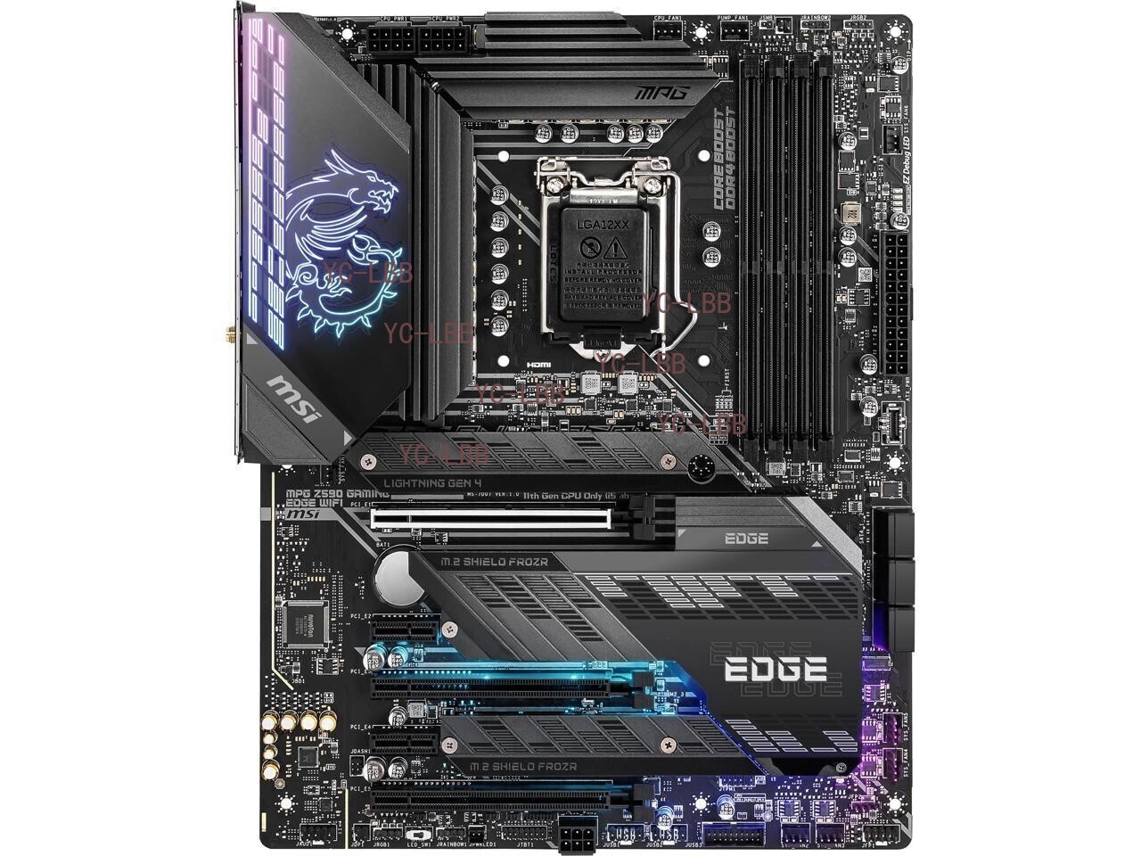 MSI MPG Z590 GAMING EDGE WIFI LGA 1200 Intel Z590 SATA 6Gb ATX Intel Motherboard