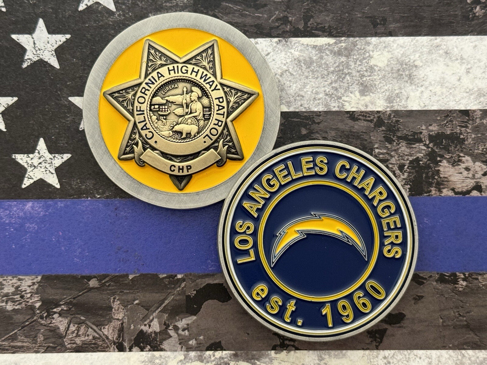 CHP Charger Football Challenge Coin
