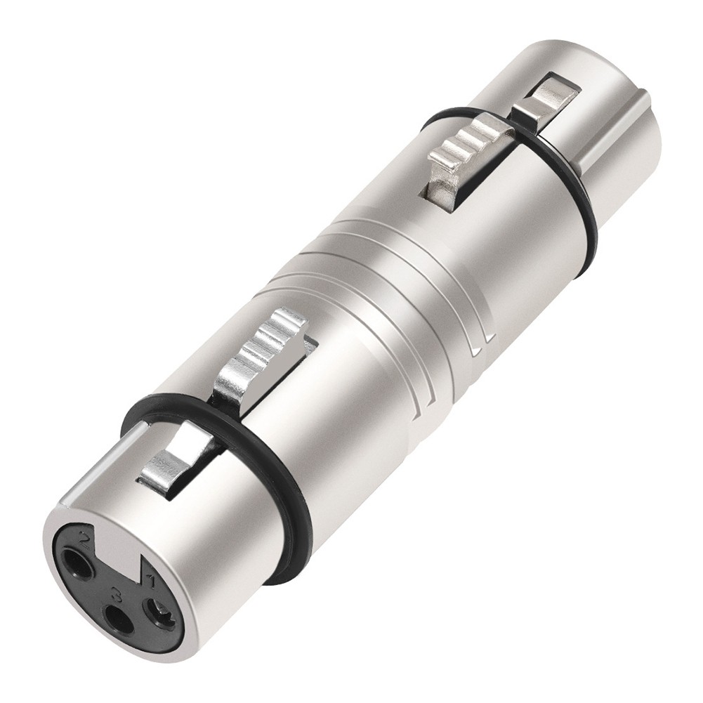 XLR Female to Female Adapter XLR 3 Pin to 3 Pin Microphone Line Adapter8561