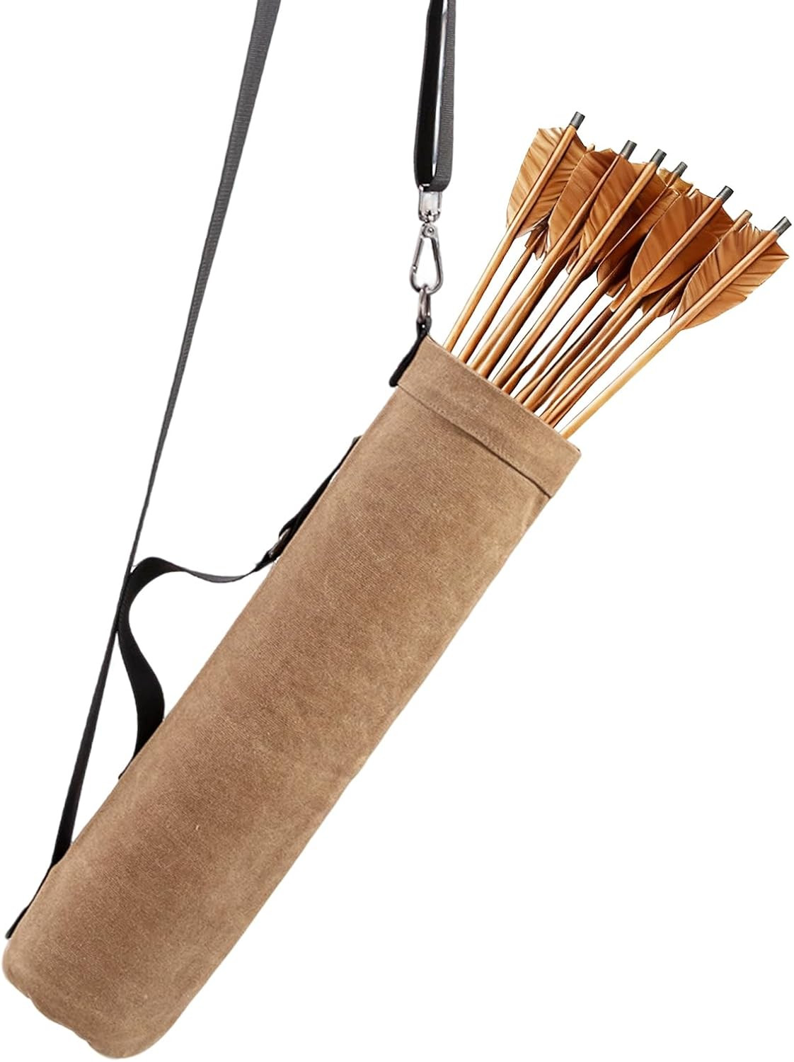 Quiver Arrow Holder, Waxed Canvas Archery Quivers, Portable Arrow Quiver for Out