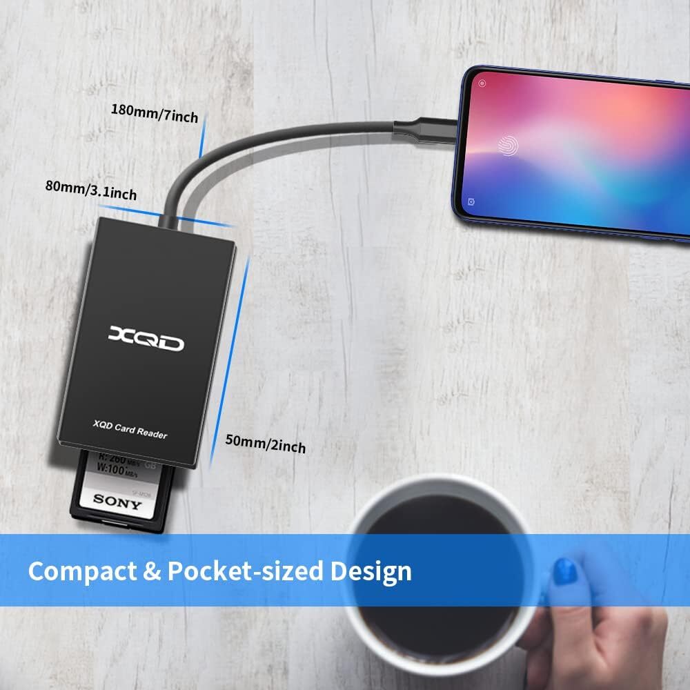 Sony XQD Reader USB 3.0 XQD SD Card 2 in 1 Memory Card Reader 5Gpbs Super Speed