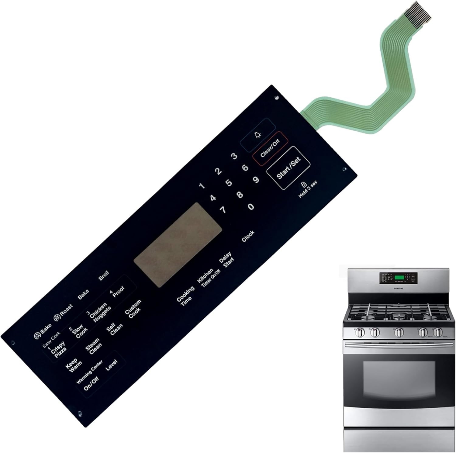 Membrane Switch Touchpad Overlay Compatible with Samsung AP5623392 DG34-00020A