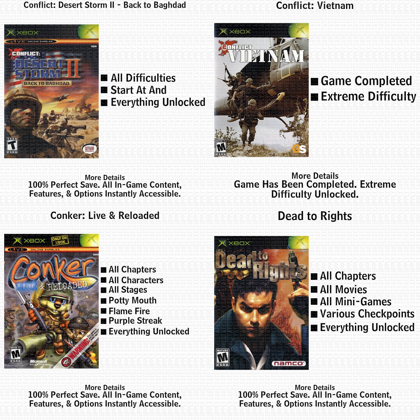 Brute Force XBOX USB Save 100% Unlocked
