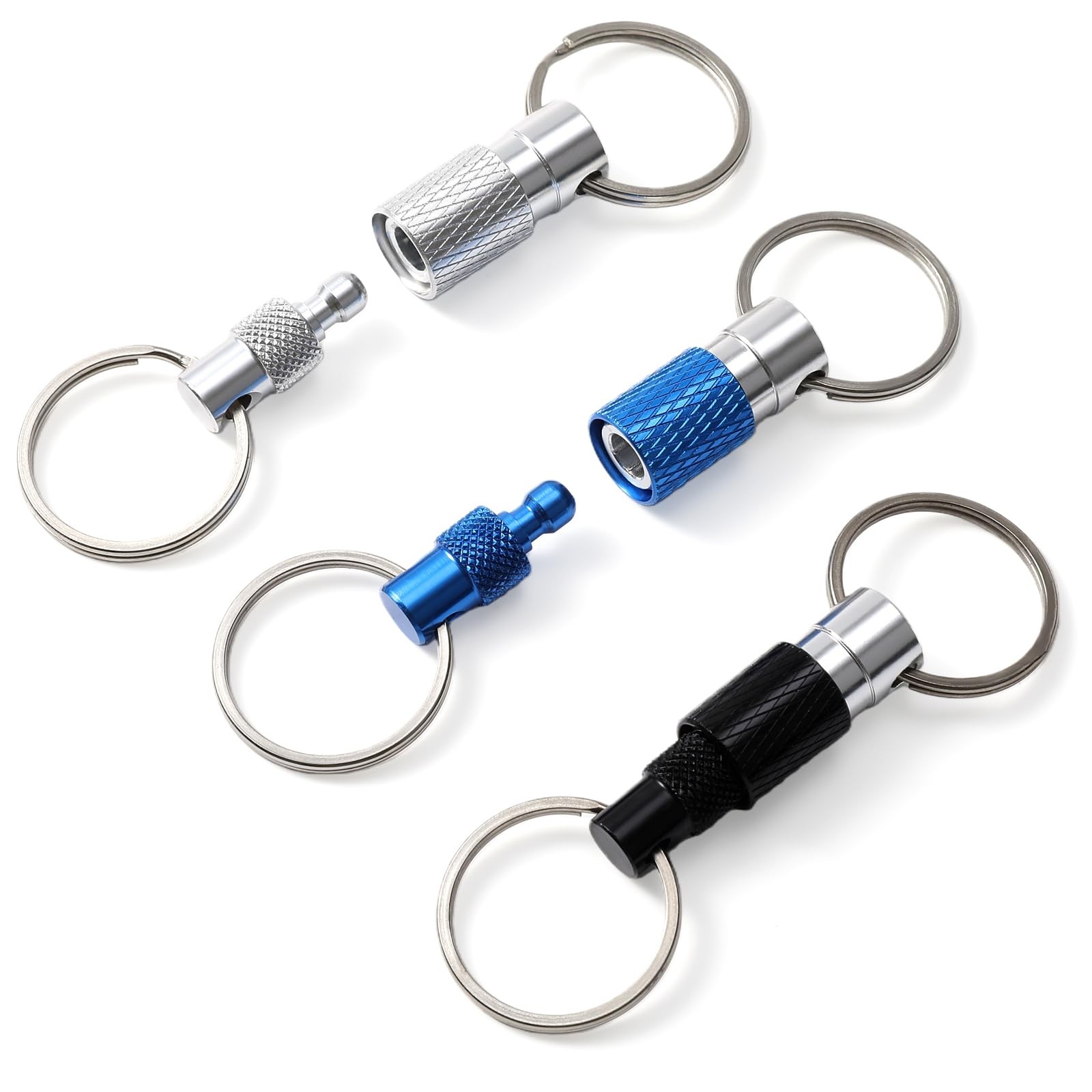 Quick Release Keychain 3Pack, Detachable Quick Disconnect Keychain with Split...