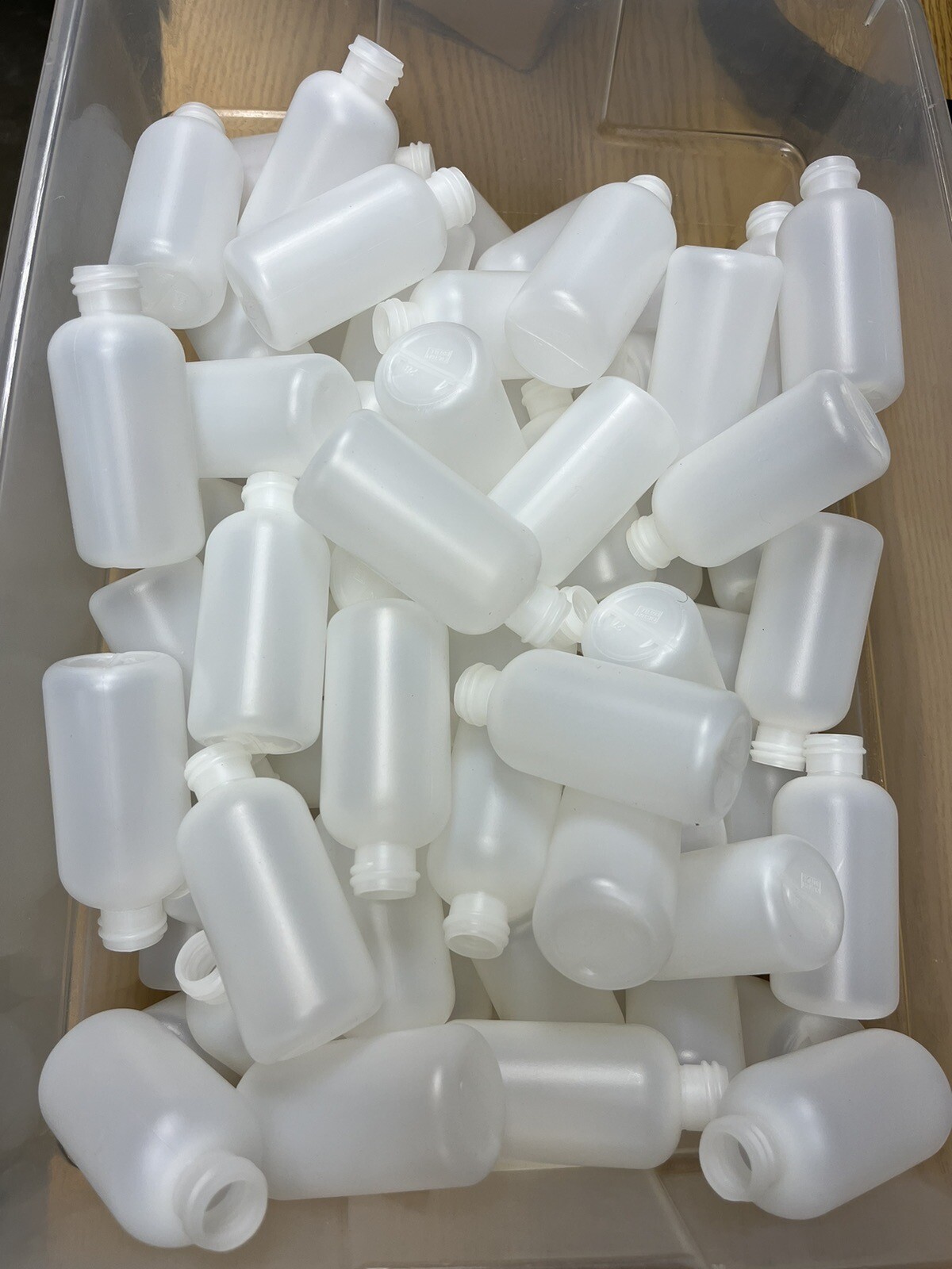 50 pack- 2oz (60mL) Plastic Boston Round Squeeze Bottles (With Caps) GOOD QUALIT