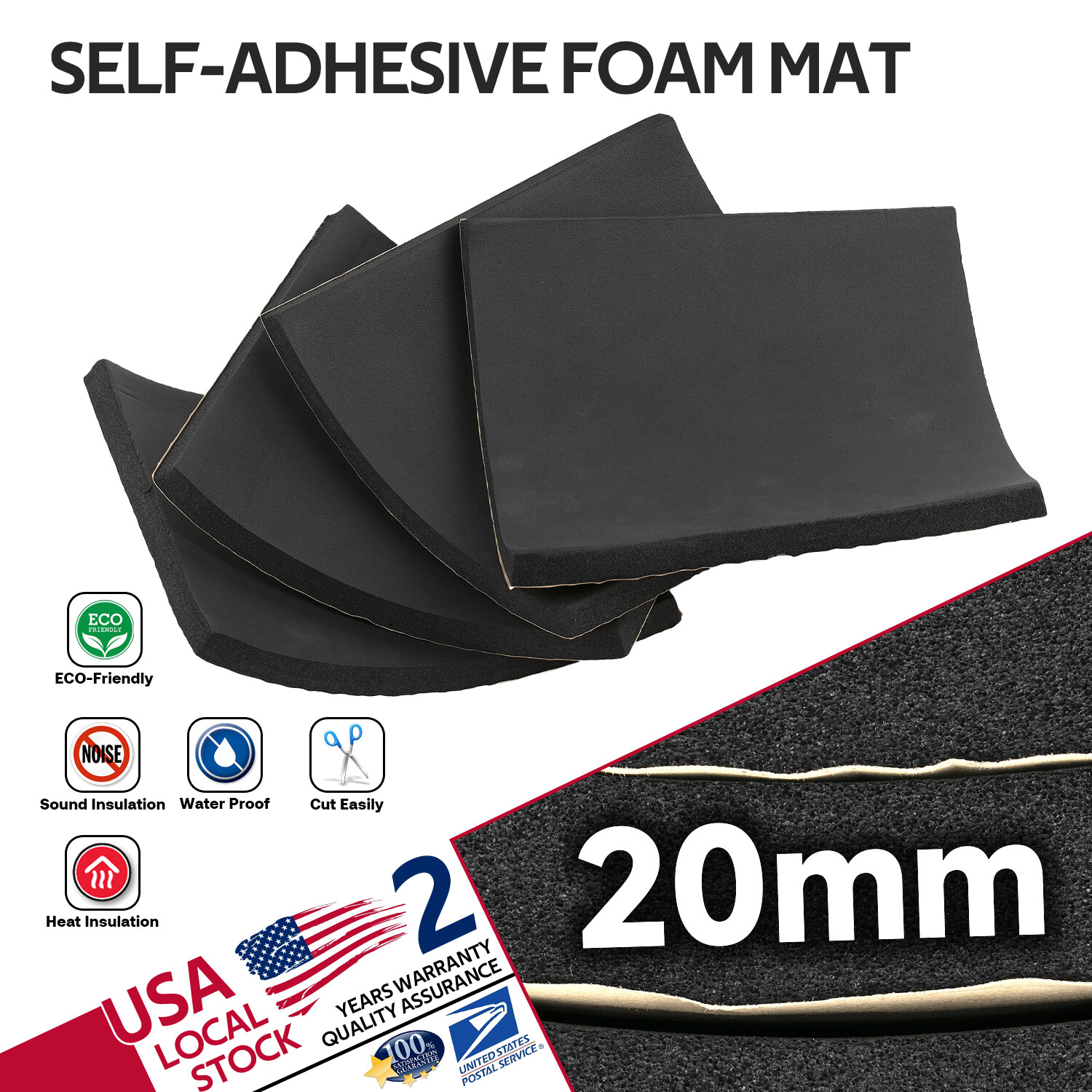 4/5" Foam Padding Sheet/Scrim Backing - Home/Automotive Upholstery And Crafts