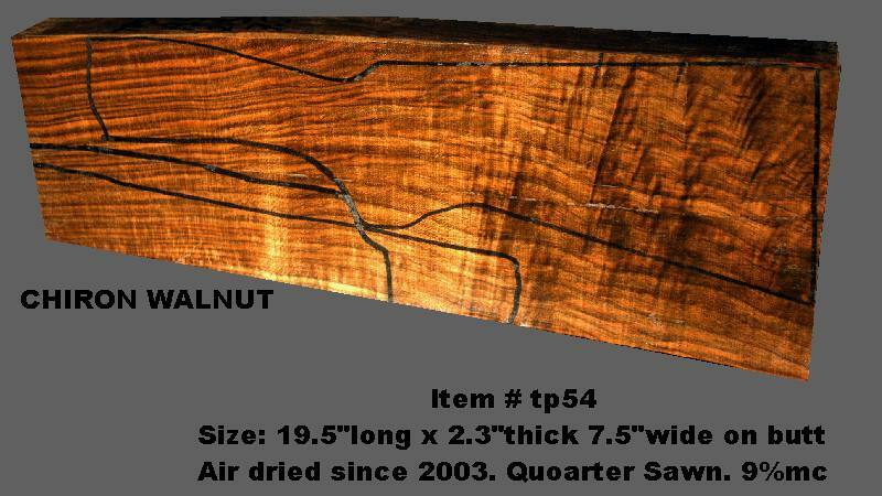 Turkish walnut gun stock blank for shotguns TP54