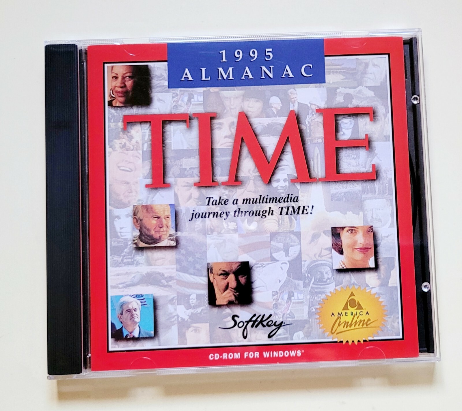 Time Magazine 1995 Almanac PC CD ROM For Windows 1988 - 1995 Free Shipping