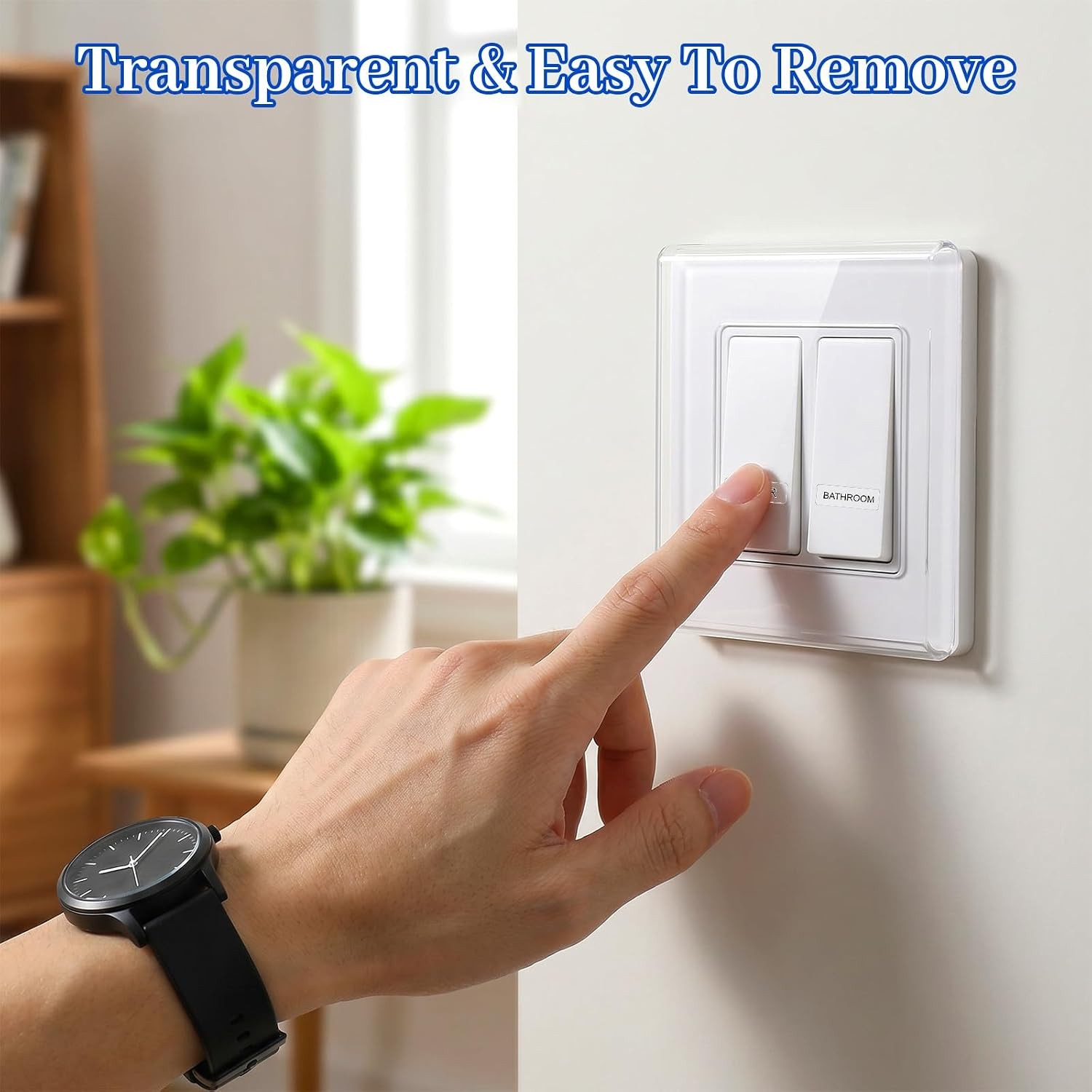 650PCS Light Switch Labels Stickers Transparent Waterproof Electrical Switch Pan
