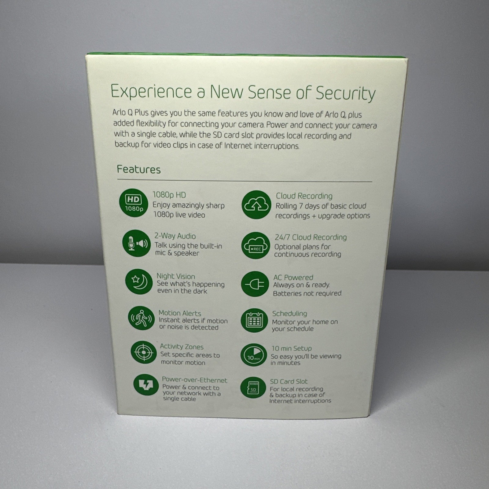 NEW Netgear Arlo Q Plus VMC3040S Sealed