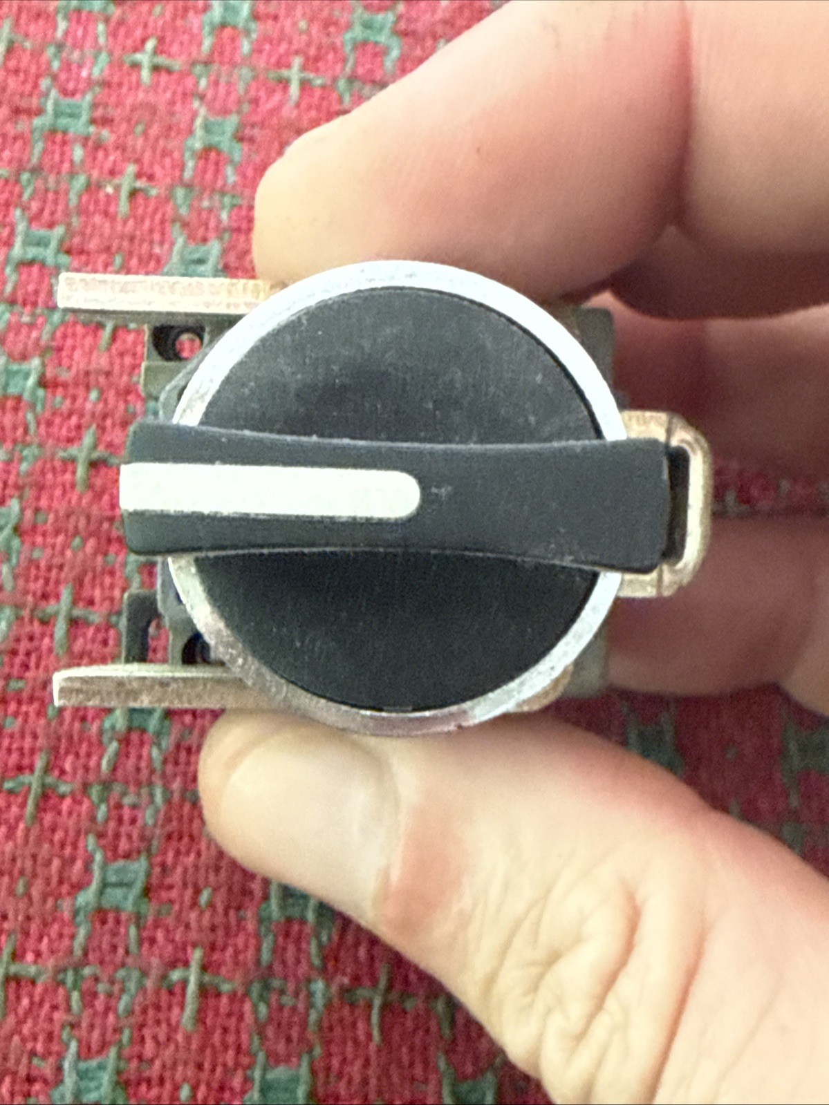 TELEMECANIQUE BLACK SELECTOR SWITCH WITH ZBE-101 CONTACT BLOCKS NOS
