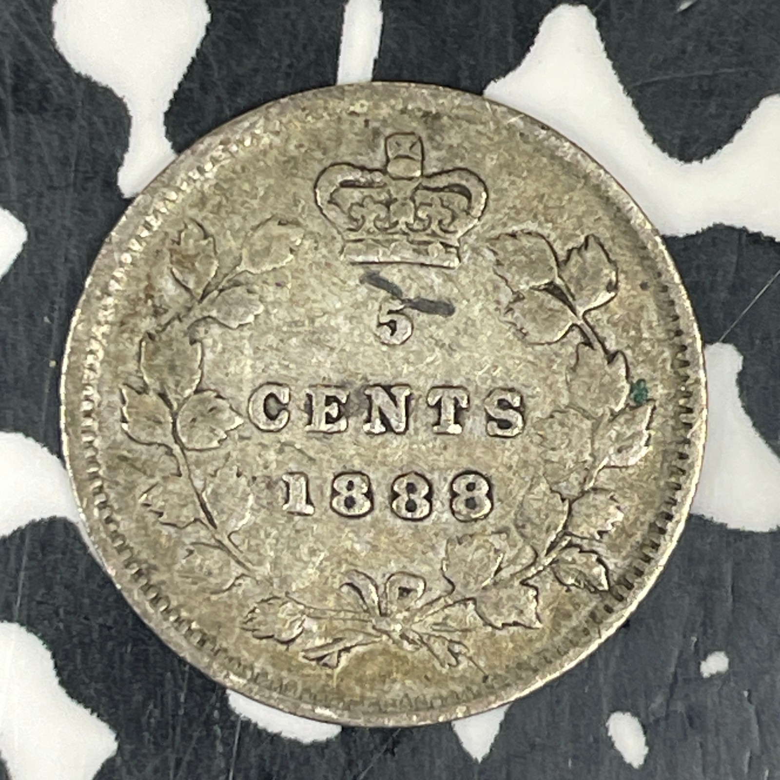 1888 Canada 5 Cents Lot#C8640 Silver!