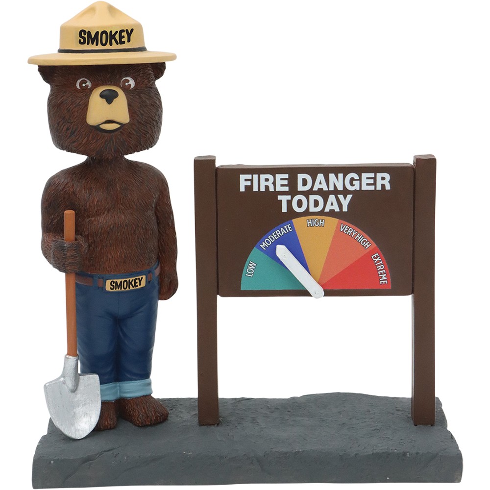 Smokey the Bear Fire Danger Meter Bobblehead National Bobblehead HOF (7940006...