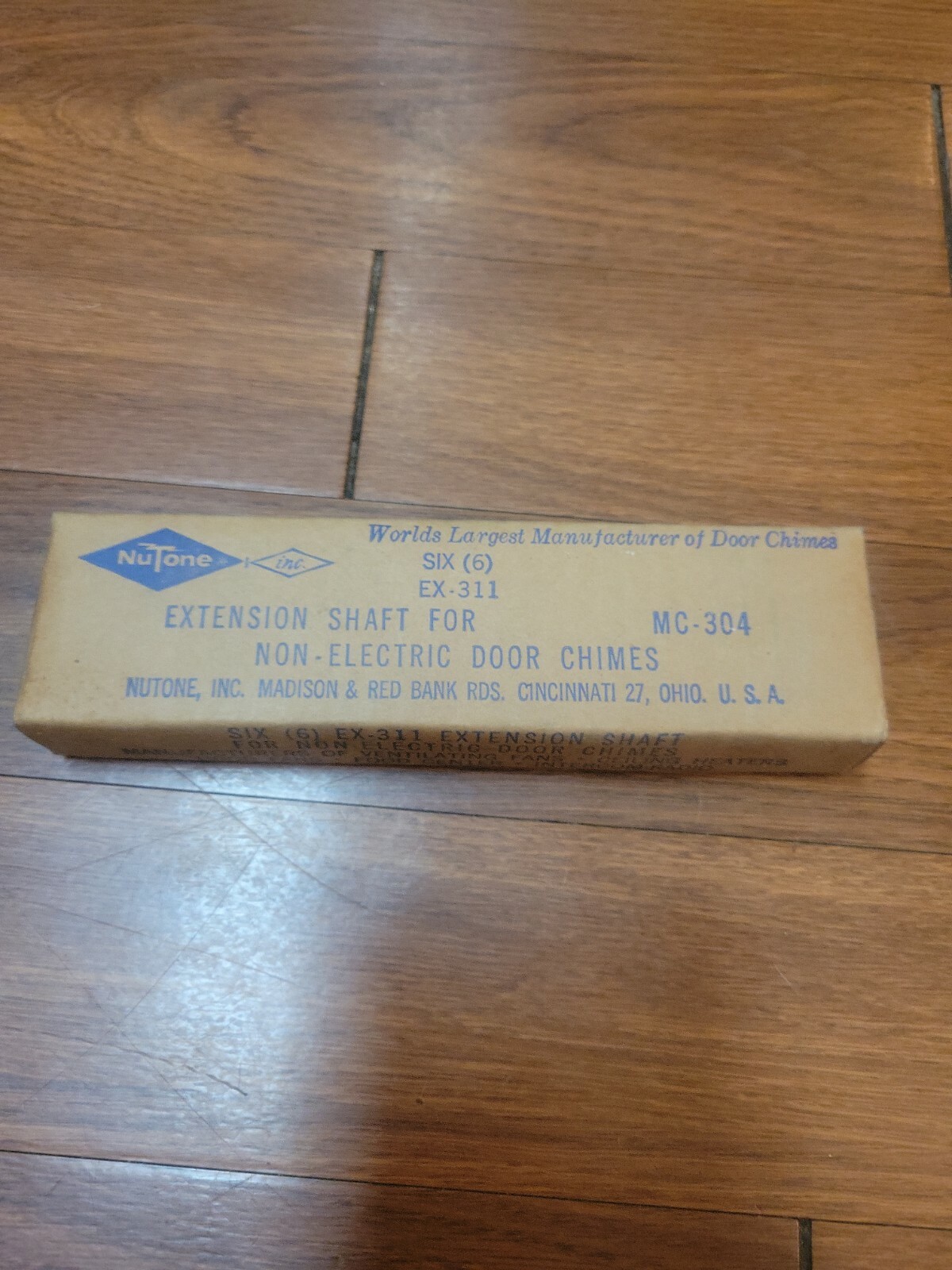 NUTONE Ex-311 EXTENSION SHAFT FOR NON ELECTRIC DOOR CHIME FOR MODEL MC-304