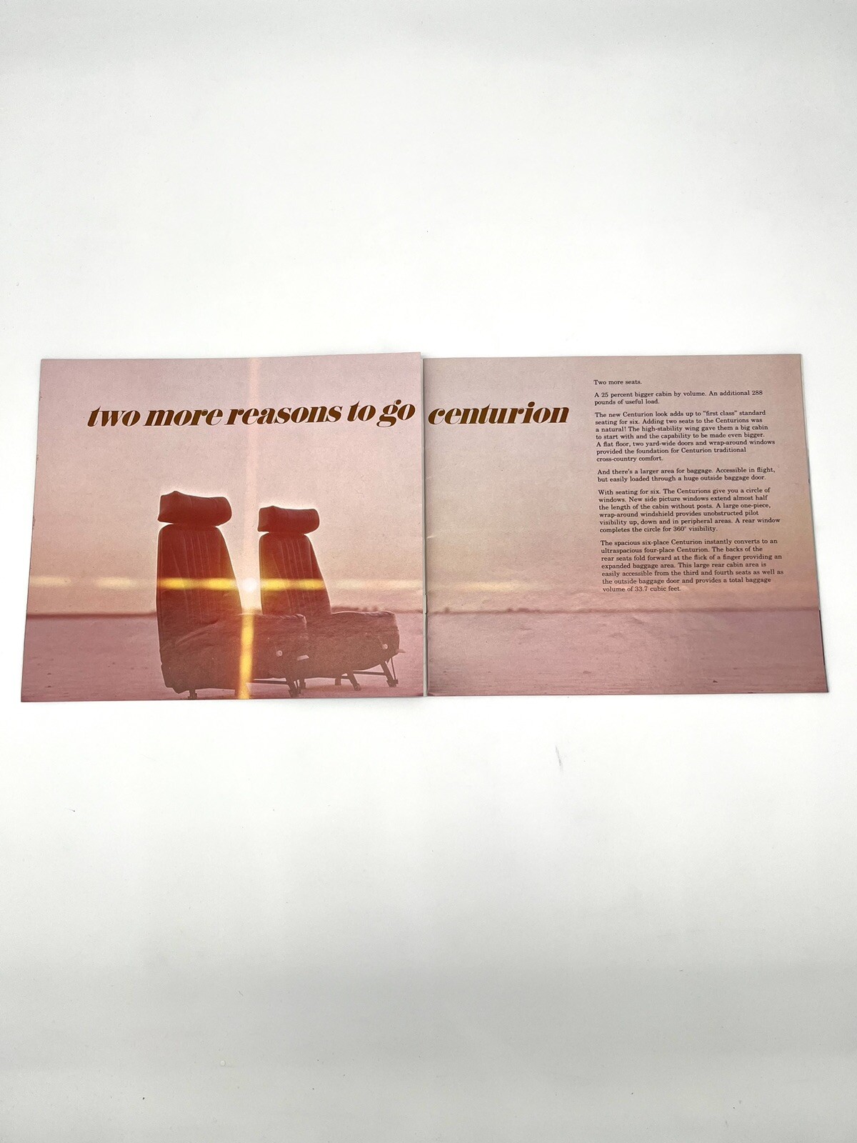 Cessna Centurions six place brochure 1970
